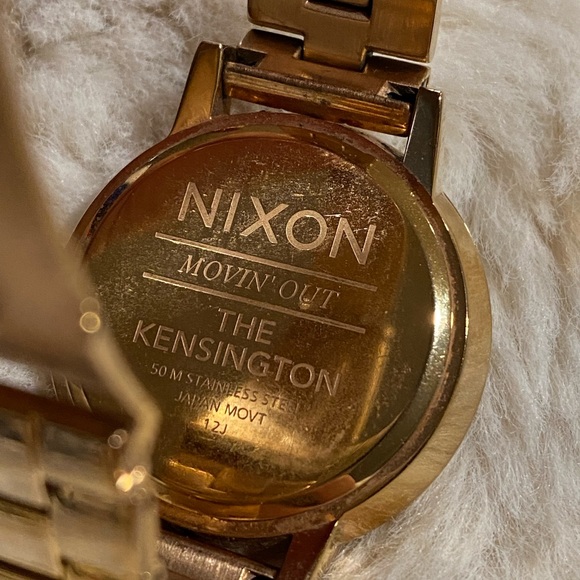 Nixon \'The Kensington\' Round Bracelet Watch, Rose Gold main image 4
